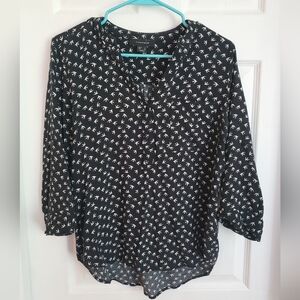 Dressy swallow bird blouse
